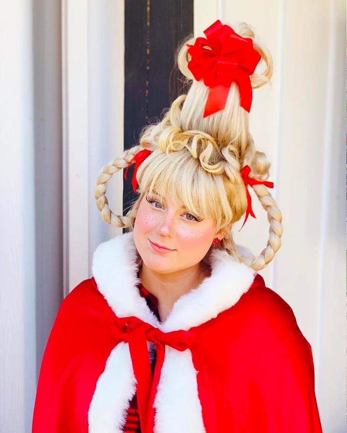 Meghan Trainor as Cindy Lou Who from *The Grinch*.