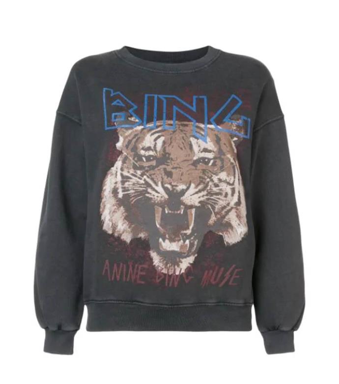 **5. Anine Bing tiger sweatshirt**<br><br>

Call it the [*Tiger King*](https://www.elle.com.au/culture/tiger-king-facts-memes-23290|target="_blank") meets [loungewear](https://www.elle.com.au/fashion/sweats-athleisure-fine-jewellery-trend-23618|target="_blank") effect. Anine Bing's tiger sweatshirt landed at fifth on the list, as page views of the sweatshirt spiked 418% in the week following the release of Netflix's *Tiger King* series. Searches for the eponymous brand, which counts powerful influencers such as Gigi Hadid, Kendall Jenner and Rosie Huntington-Whiteley among its fans, rose 19% this quarter.<br><br>

*Tiger sweatshirt by Anine Bing, $350 at [Farfetch](https://www.farfetch.com/au/shopping/women/anine-bing-logo-tiger-print-sweatshirt-item-13538881.aspx?storeid=12400|target="_blank"|rel="nofollow")*