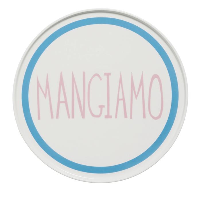 'Mangiamo' Plate, $29.99 by [In The Roundhouse](https://www.intheround.house/collections/the-italian-words/products/mangiamo|target="_blank"|rel="nofollow").