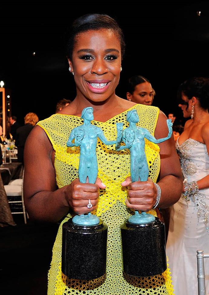 **Uzo Aduba**
<br><br>
The *Orange Is The New Black* star was not only quite the athlete in college but was also quite the opera singer, graduating from the College of Fine Arts with a focus on voice performance. Who would have thought?