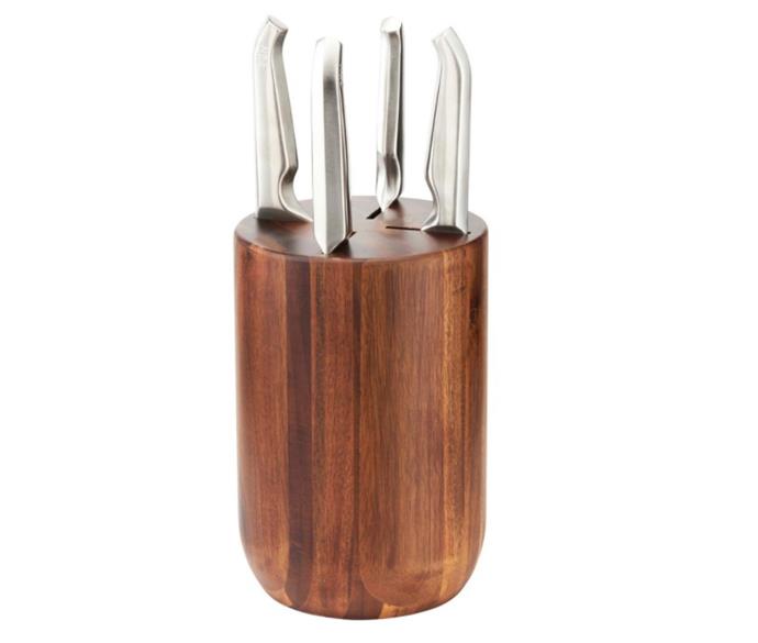 Capsule 5-Piece Knife Block Set by Furi, $224.50 (limited time pricing) at [MYER](https://www.myer.com.au/p/furi-capsule-5-piece-knife-block-set|target="_blank"|rel="nofollow").