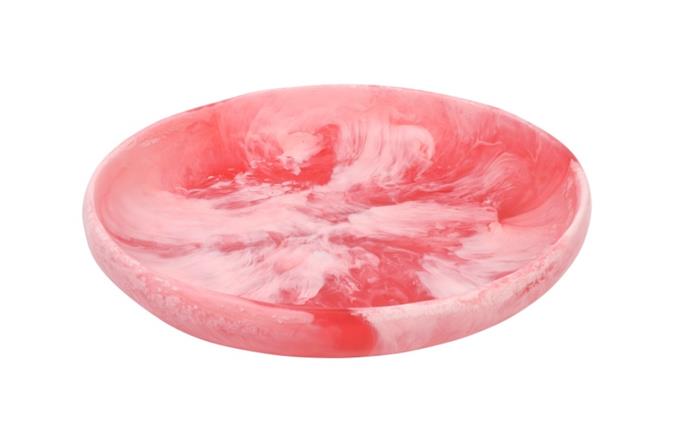 Large Earth Bowl in Pink Guava by Dinosaur Designs, $280 at [David Jones](https://www.davidjones.com/brand/dinosaur-designs/23575219/Large-Earth-Bowl-Pink-Guava.html|target="_blank"|rel="nofollow").