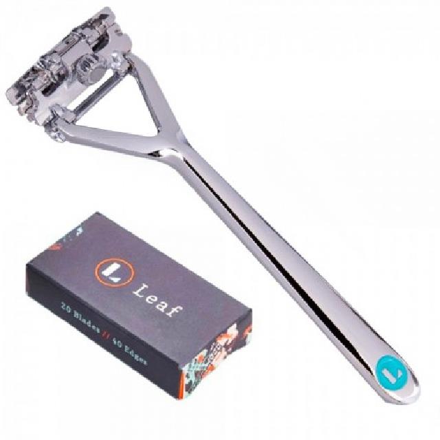 Leaf Shave Reusable Razor in Chrome, $149 at [Biome](https://www.biome.com.au/safety-razors/25953-leaf-shave-reusable-razor-with-20pk-blades-chrome.html|target="_blank"|rel="nofollow").