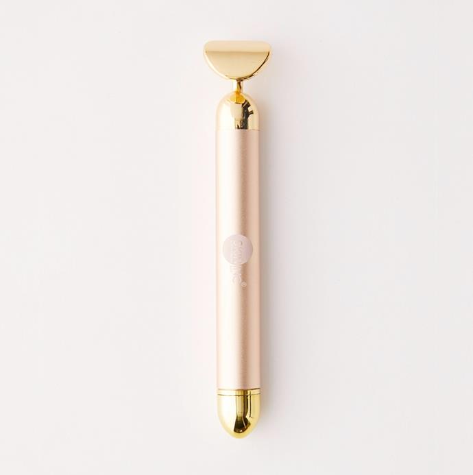 '24k Gold Sculpt And Lift Bar' by Skin Inc, $190 at [Urban Outfitters](https://au.urbanoutfitters.com/en-au/product/skin-inc-24k-gold-sculpt-and-lift-bar/UO-59008284-000?color=gold&size=one-size|target="_blank"|rel="nofollow").