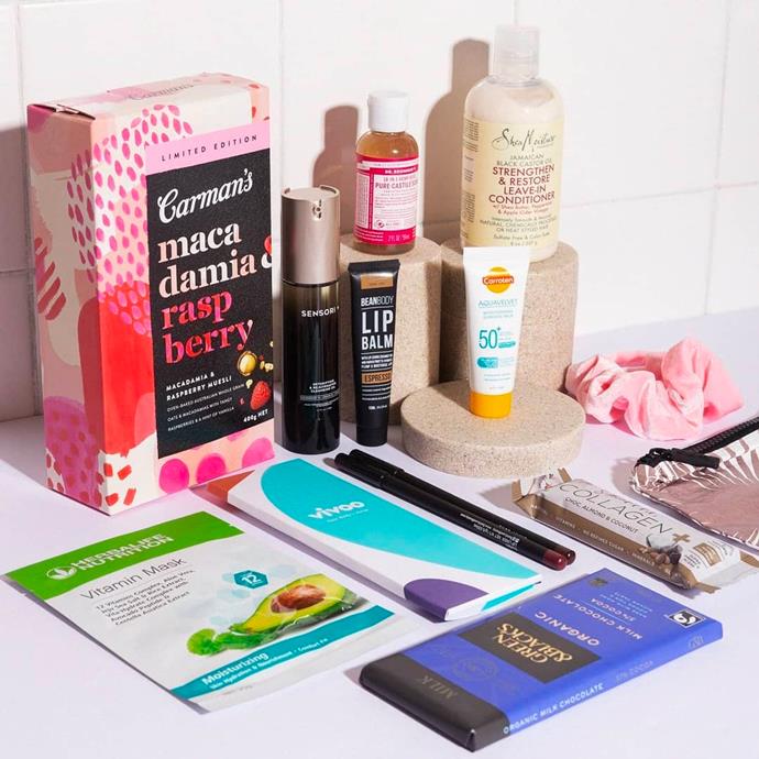 ***Bellabox*** <br><br>
Australian company Bellabox includes covetable samples from the likes of LUSH, NYX, Benefit Cosmetics and Nip + Fab, depending on the month. <br><br>
*Shop at: [Bellabox](https://bellabox.com.au/|target="_blank"|rel="nofollow")* <br>
*Image: [@bellaboxaunz](https://www.instagram.com/bellaboxaunz|target="_blank"|rel="nofollow")*