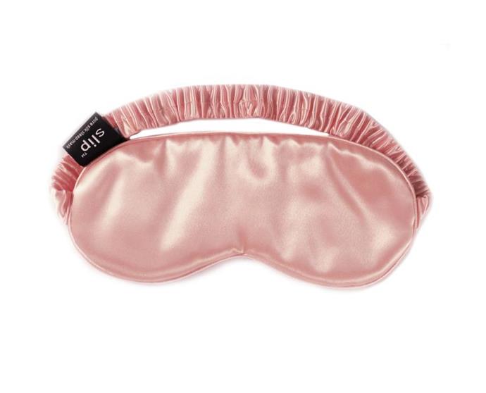 **Sleep Mask by Slip, $55 from [Slip](https://www.slip.com.au/collections/sleep-masks/products/sleep-mask-pink|target="_blank"|rel="nofollow")**<br><br>

The benefits of a good silk sleep mask are threefold. Firstly, it blocks out any sleep-disrupting light that may prevent you from getting a solid night's shut-eye. Secondly, it helps prevent the friction and tugging of our delicate facial skin. And lastly, it makes you feel like Audrey Hepburn in *Breakfast at Tiffany's*.