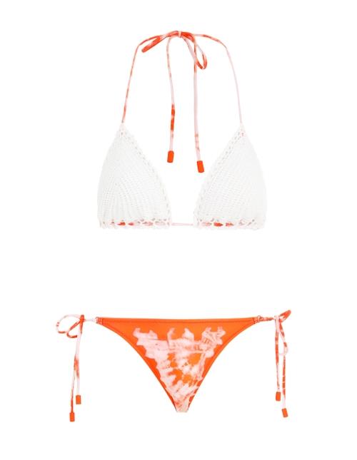 'Lulu' Crochet Bikini, $195 by [Zimmermann](https://www.zimmermannwear.com/swim/swimwear/bikinis/lulu-crochet-bikini-orange-tie-dye.html|target="_blank"|rel="nofollow")