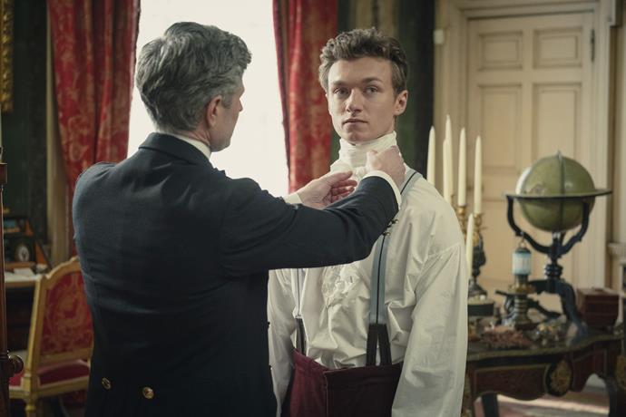 **Harrison Osterfield as Leopold**
<br><br>
Played by Harrison Osterfield, Leopold is a rebellious prince who doesn't fit in with the rest of the *Irregulars* crew.
Joining the group late, he struggles to fit in amongst them as he's not exactly living on the streets like they are. But after a chance encounter with Bea, unexpected feelings blossom and prove that opposites really do attract.
<br><br>
Osterfield has previously appeared in *Avengers: Infinity War* in a bus scene and portrayed Snowden in *Catch-22* season one, as well as a small role in *Chaos Walking*.

