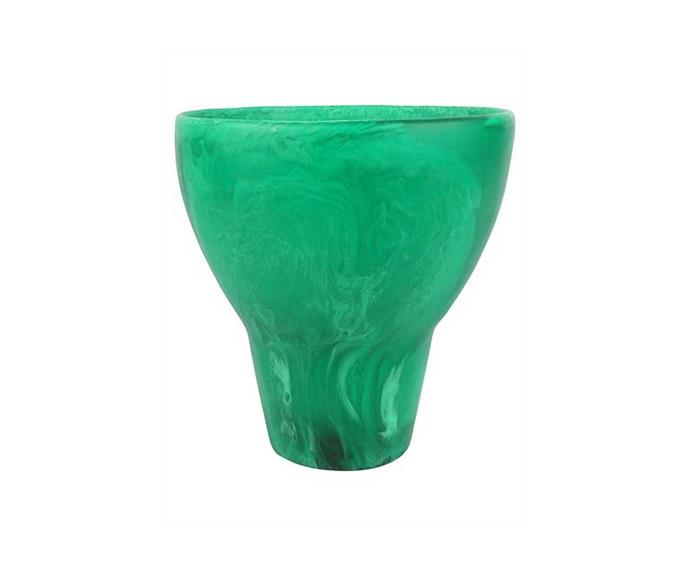 Dinosaur Designs Wildflower Vase in Leaf, $280; [shop here](https://www.davidjones.com/brand/dinosaur-designs/24010725/Wildflower-Large-Offering-Vase-in-Leaf.html|target="_blank"|rel="nofollow")