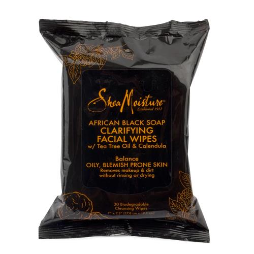African Black Soap Facial Wipes by Shea Moisture, $11.99 at [Shea Moisture](https://fave.co/3yY47RU|target="_blank"|rel="nofollow").
