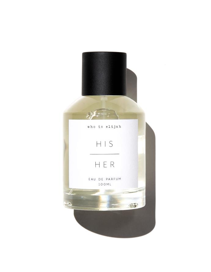 **[who is elijah HIS/HER, $145](https://www.adorebeauty.com.au/who-is-elijah/who-is-elijah-his.html|target="_blank"|rel="nofollow")**
Dedicated to all the 'firsts' in a relationship, this unique scent has the ability to compliment anyone. With an expert balance of sweet, spicy and fresh, it's sensual, warm and nostalgic.