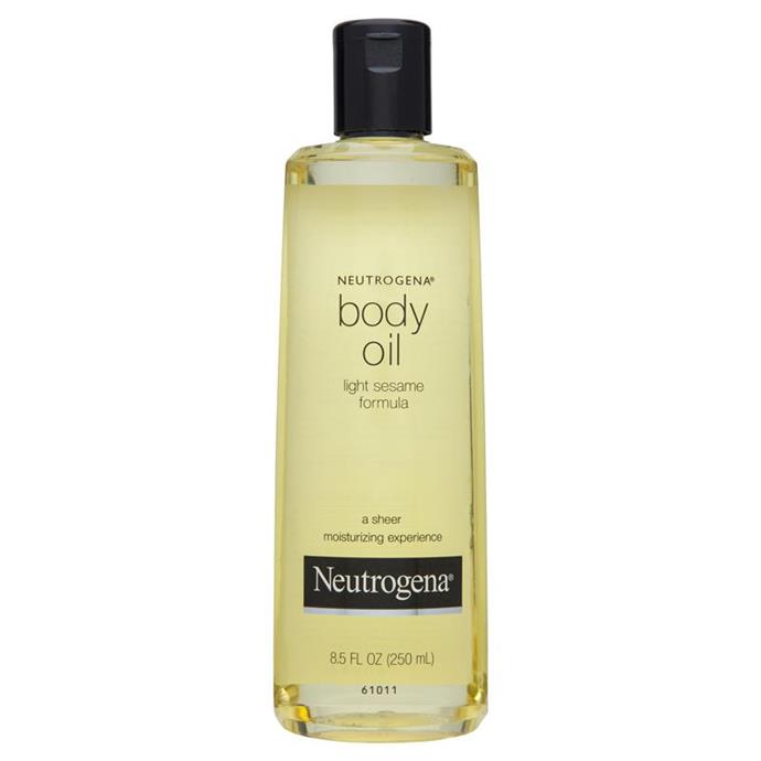 **Best bargain buy**<br>
*Neutrogena Body Oil Light Sesame, for $8.99 at [Chemist Warehouse](https://www.chemistwarehouse.com.au/buy/60687/neutrogena-body-oil-light-sesame-250ml|target="_blank"|rel="nofollow")*<br>
An easy, lightweight formula that effortlessly soaks into the skin, and at that price point, who could refuse?