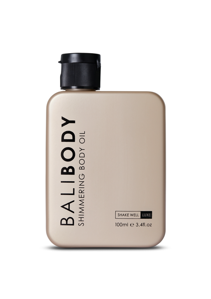 **Best all-over shimmer**
*Shimmering Body Oil, for $29.95 at [Bali Body](https://au.balibodyco.com/products/shimmering-body-oil?_pos=1&_sid=f880a6a18&_ss=r|target="_blank"|rel="nofollow")*
With noticeable bronze and gold shimmer, this is the perfect body oil to use on a night out for some enviable glow.