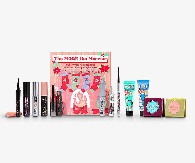**Benefit The More The Merrier Advent Calendar, $95 from [Adore Beauty](https://www.adorebeauty.com.au/benefit-cosmetics/benefit-advent-calendar-the-more-the-merrier.html|target="_blank")** <br><br>  
Good brows days are guaranteed everyday in December with Benefit's beauty calendar. It's not just their cult brow products included however, you can also find mini's of their best-selling primers, mascaras and liners.