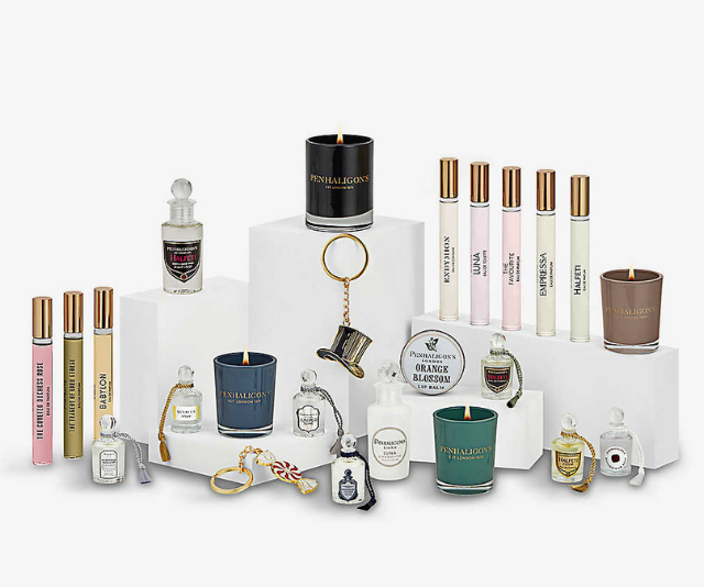 **Penhaligon's A Fragrant Countdown Advent Calendar, $605 from [Selfridges&Co](https://www.selfridges.com/AU/en/cat/penhaligons-a-fragrant-countdown-advent-calendar_R03826451/|target="_blank")** <br><br>
When we think of elegantly created perfumes and colognes we think of Penhaligon's. Their calendar features a range of fragrances, candles and creams including our personal favourite: Babylon.