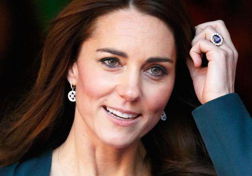 **Kate Middleton**<br><br> 
Kate Middleton's 12-carat oval sapphire engagement ring is surrounded by another 14 diamonds, and once belonged to Prince William's late mother, Princess Diana (making it incredibly special). <br><br> 
The ring was initially too big for the Duchess and had to be resized, but now fits perfectly and is a very touching reminder of William's love for his mother.