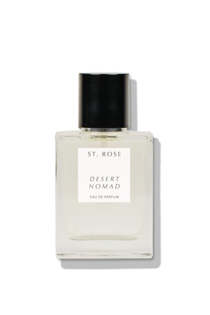 St. Rose is a modern luxurious fragrance brand rooted in the art of nature. 
<br><br>
Clean, conscious and uncompromising, their gender-neutral, fine fragrances are handcrafted with high quality and responsibly-sourced ingredients reminiscent of the laid back Australian lifestyle. 
<br><br>
One whiff and we're hooked.
<br><br>
**Desert Nomad**, $229 at [St. Rose](https://www.st-rose.com/collections/eau-de-parfum/products/desert-nomad-eau-de-parfum|target="_blank"|rel="nofollow")