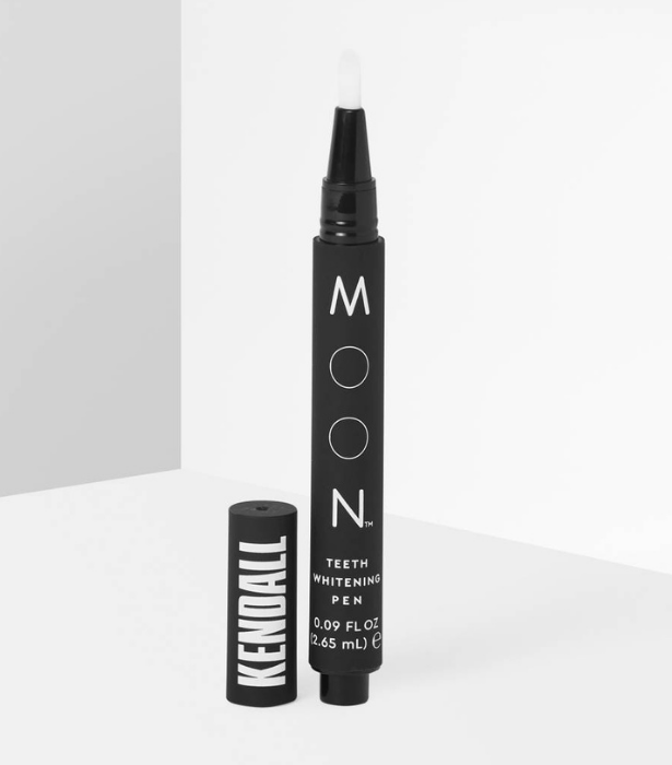 **Moon Teeth Whitening Pen, $35.95 from [Beauty Bay](https://www.beautybay.com/p/moon/kendall-jenner-teeth-whitening-pen/|target="_blank")** 
<br><br> 
The blindingly bright smiles of Hollywood's A-list are partly to blame for any trepidation we feel about the status of our teeth. So, when one of their most influential members, Kendall Jenner, starts her own oral care line complete with whitening pen, you can bet we pay attention. <br><br> 
With a 100% vegan formula and a vanilla mint flavour it's not only effective at fighting both short and long-term staining but delightful to use.
<br><br> 
[Shop here](https://www.beautybay.com/p/moon/kendall-jenner-teeth-whitening-pen/|target="_blank")