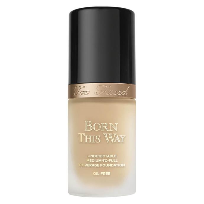 Too Faced Born This Way Foundation, $57 from [MECCA](https://www.mecca.com.au/too-faced/born-this-way-foundation/V-022129.html|target="_blank"|rel="nofollow")