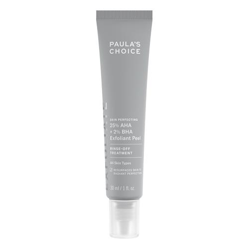 **25% AHA + 2% BHA Exfoliant Peel by Paula's Choice**
<br><br>
Opting for a chemical exfoliator, like this Paula's Choice offering, that includes salicylic acid is best used once a week to remove any dead skin cells. If you're prone to acne, it's ideal to avoid physical exfoliants as they can irritate inflamed skin.
<br><br>
*25% AHA + 2% BHA Exfoliant Peel by Paula's Choice, $52 at [Paula's Choice](https://www.paulaschoice.com.au/skin-perfecting-25pct-aha-and-2pct-bha-exfoliant-peel/9560.html|target="_blank"|rel="nofollow").*