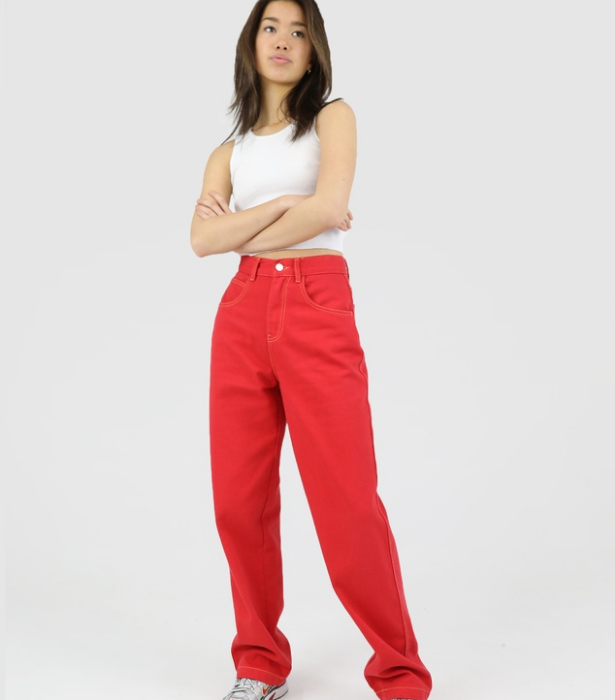 Our pick: Dakota501 Drill Jean in Red, $129 at [THE ICONIC](https://www.theiconic.com.au/drill-jean-1367764.html?|target="_blank")
