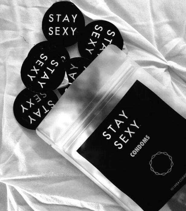 [**STAY SEXY**](https://www.verishop.com/stay-sexy/marketplace/clean-and-chic-condoms-10-pack/p6618422182082|target="_blank")
<br><br>
Discover [Stay Sexy](https://www.verishop.com/stay-sexy/marketplace/clean-and-chic-condoms-10-pack/p6618422182082|target="_blank"), a chic condom brand that will never ruin the moment of intimacy.
<br><br> 
With its stylish buttercup packaging, this is one brand that won't ruin the aesthetics of your bedside table.
<br><br>
[Stay Sexy Clean and Chic Condoms](https://www.verishop.com/stay-sexy/marketplace/clean-and-chic-condoms-10-pack/p6618422182082|target="_blank"), approx. $16.47 AUD at Verishop.
<br><br>
*LEAD PHOTO: Netflix*