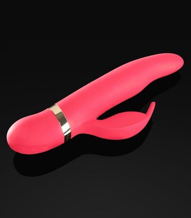 ***For the solo-user***<br><br>
The Harley dual vibrator rabbit by Honey Birdette will take you on for a ride.
<br><br>
[Harley in Hot Pink](https://www.honeybirdette.com/collections/all-toys/products/harley-hot-pink|target="_blank"), $220 by Honey Birdette.