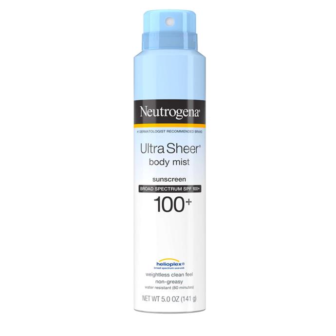 *Ultra Sheer Lightweight Sunscreen Spray by Neutrogena, $12 at [Big W](https://www.bigw.com.au/product/neutrogena-ultra-sheer-facial-mist-spf50/p/122984|target="_blank"|rel="nofollow").*