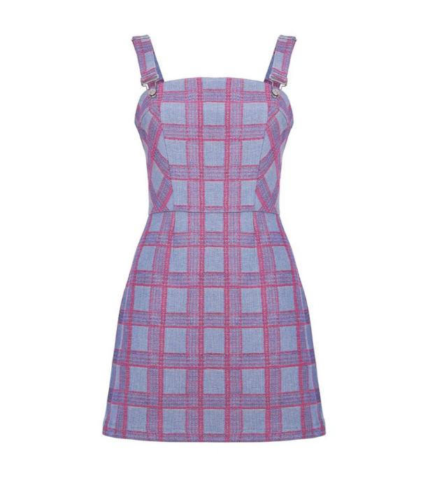 **Nocturne Plaid Overall Dress**, $240 at [Wolf & Badger](https://www.wolfandbadger.com/au/nocturne-plaid-overall-dress/|target="_blank") 
