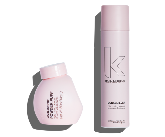 Kevin Murphy [Body Builder Mousse](https://www.adorebeauty.com.au/kevin-murphy/kevin-murphy-body-builder.html|target="_blank"), $39.95 and [Powder Puff Volumising Powder](https://www.adorebeauty.com.au/kevin-murphy/kevin-murphy-powder-puff.html|target="_blank"), $39.95 both Adore Beauty