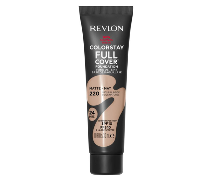 **Colorstay Full Cover Matte Foundation by Revlon, $17.99 at [Chemist Warehouse](https://www.chemistwarehouse.com.au/buy/101698/revlon-colorstay-full-cover-foundation-medium-beige-new|target="_blank"|rel="nofollow")**<br></br>
If matte is more your finish vibe, this balancing base is the one to buy. It's a fuller coverage foundation (but not in the cakey or heavy ways of some of its fellow full coverage friends). It moves with skin, it just doesn't sink into it; in fact, you can count on its 'all day wear' status.