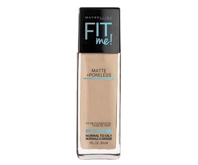 **Fit Me Matte & Poreless Mattifying Liquid Foundation by Maybelline New York, $10.97 at [Chemist Warehouse](https://www.chemistwarehouse.com.au/buy/84630/maybelline-fit-me-matte-poreless-mattifying-liquid-foundation-light-beige-118|target="_blank"|rel="nofollow")**<br></br>
Quality oil-free options aren't always easily found in pharmacy bargain bins, but trust us, once you've got this one in your arsenal, you're golden. Powered by shine-controlling micro powders, it's all about blurring pores and mattifying skin without letting its finish fall flat or dull.