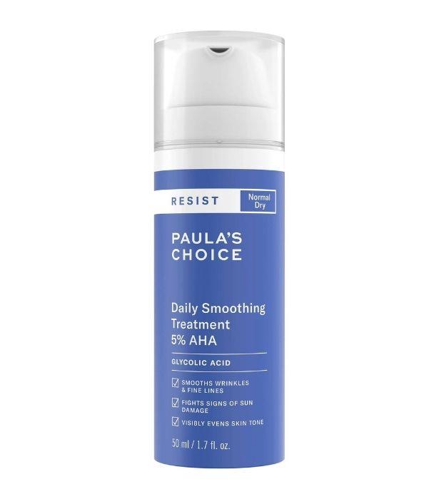 **RESIST Daily Smoothing Treatment by Paula's Choice** <br><br>
Not only does it nourish dehydrated skin it also promotes a firmer-looking, radiant complexion. Its silky lotion texture doesn't feel heavy on the skin, plus it's infused with retinol, which helps prevent fine lines and wrinkles. Recommended as the last step of your PM skincare regime, but if you do want to add it to your morning routine, make sure to follow it up swiftly with SPF.  
<br><br>
*RESIST Daily Smoothing Treatment, $46 by [Paula's Choice](https://www.paulaschoice.com.au/resist-barrier-repair-moisturizer-with-retinol/761.html|target="_blank")*