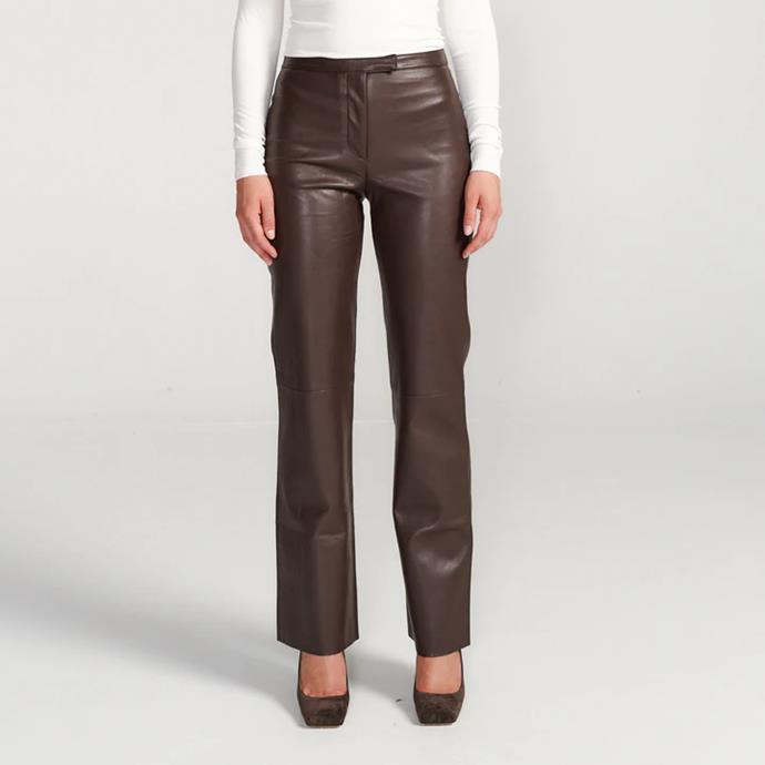 Sanna Pant Choc by Henne, $209 at [Henne](https://www.henne.com.au/products/sanna-pant|target="_blank"|rel="nofollow").