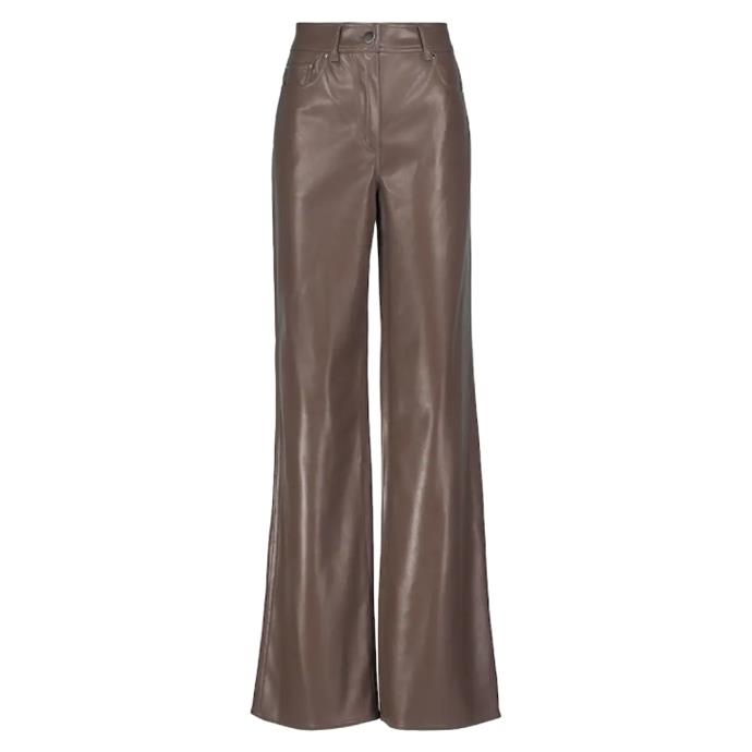 Aisha Flared Faux Leather Pants by Stand Studio, $342 at [MyTheresa](https://www.mytheresa.com/en-au/stand-studio-aisha-flared-faux-leather-pants-2005934.html|target="_blank"|rel="nofollow").