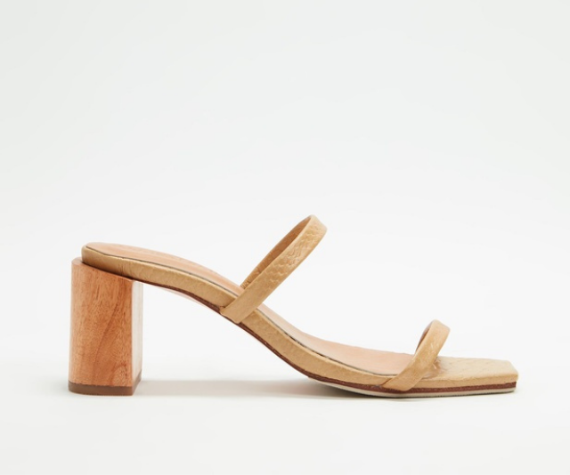 If you're going to risk a shoe as a Mother's Day gift, make it one that goes with everything: the '90s strappy sandal. The footwear equivalent of the slip dress, the unembellished style lends a chic polish to denim pieces, tailored separates and flowing skirts.
<br><br>
*James Smith Sirenuse Strap Sandal Heels, $209 at [THE ICONIC](https://www.theiconic.com.au/sirenuse-strap-sandal-heels-961907.html|target="_blank")*