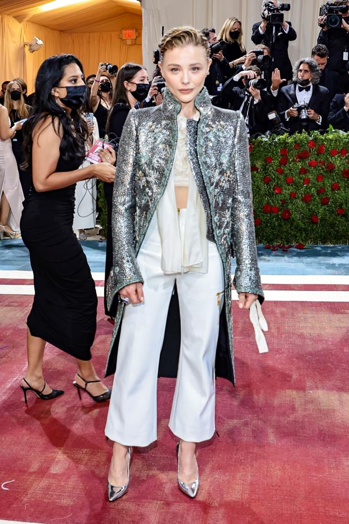 Chloë Grace Moretz at the 2022 Met Gala wearing Louis Vuitton.