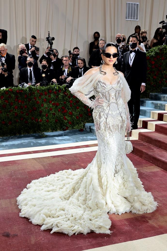 Rosalía at the 2022 Met Gala wearing Givenchy.