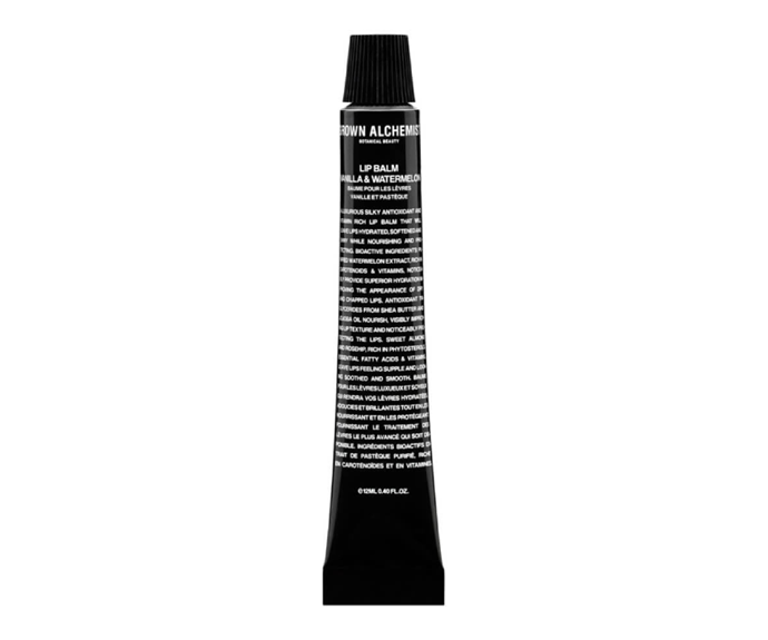 **Lip Balm by Grown Alchemist, $16 at [Adore Beauty](https://www.adorebeauty.com.au/grown-alchemist/grown-alchemist-lip-balm-vanilla-watermelon-12ml.html|target="_blank"|rel="nofollow")**
<br></br>
If you love a bit of luxury in your day-to-day but favour natural non-synthetic ingredients, this watermelon-scented wonder is made for you. Colourless and luxuriously silky, its blend of sweet almond and rosehip oils work with shea butter to counter the effects of dryness, cold weather and the like.