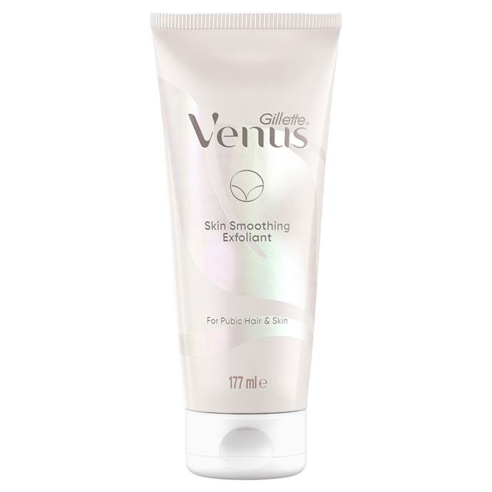 Venus Skin Smoothing Exfoliant for Pubic Hair and Skin, 177mL, $19.99.