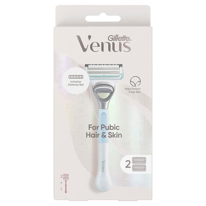 Venus Razor for Pubic Hair & Skin with 2 Blade Refills, $19.99.