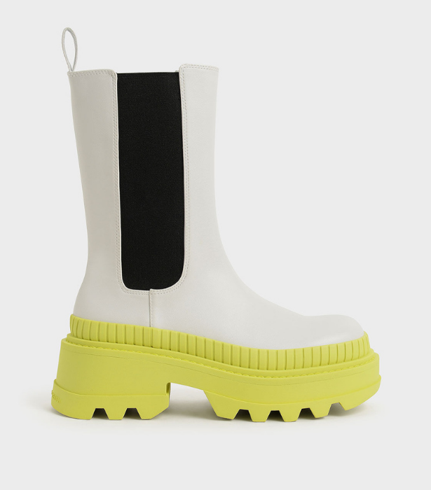 Rhys Coloured Sole Chelsea Boot in Lime, $143 at [Charles & Keith](https://www.charleskeith.com/au/shoes/CK1-90580137-1_LIME.html|target="_blank"|rel="nofollow") 

