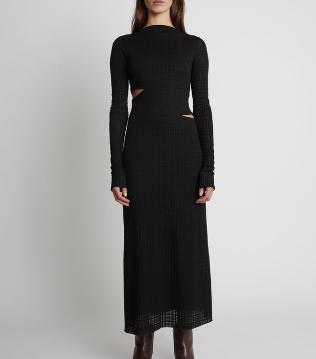 Ellsworth Dress, $650 at [Camilla & Marc](https://www.camillaandmarc.com/products/ellsworth-dress-black|target="_blank"|rel="nofollow") 
