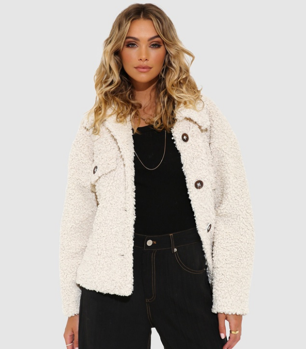 Madison The Label Sherpa Jacket, $139.95 at [THE ICONIC](https://www.theiconic.com.au/sherpa-jacket-1609210.html|target="_blank"|rel="nofollow") 
