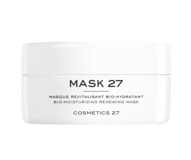 **Cosmetics 27 Mask 27, $116 at [MECCA](https://www.mecca.com.au/cosmetics-27/mask-27/I-045380.html|target="_blank"|rel="nofollow")** 
<br><br> 
This gel-cream formula designed to hydrate and protect your skin barrier can applied like any other mask or left on over night so you wake with a fresh and plump complexion. 
