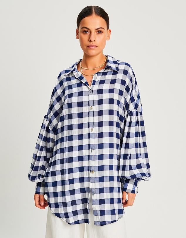 Val Oversize Shirt by The Fated, $99.95 at [The ICONIC](https://www.theiconic.com.au/val-oversize-shirt-1613908.html|target=