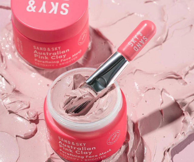 **Sand & Sky** <br><br> 

You're probably familiar with the Australian brand's famous Pink Clay Mask that had us all instantly hooked, but did you know they have a whole range of skincare products made from unique Australian botanicals? <br><br> 

***Available to shop at:***<br>
* [Sand & Sky](https://au.sandandsky.com/|target="_blank"|rel="nofollow") <br>
* [MYER](https://www.myer.com.au/b/Sand%20%26%20Sky|target="_blank"|rel="nofollow")<br>
* [Adore Beauty](https://www.adorebeauty.com.au/sand-and-sky.html|target="_blank"|rel="nofollow")<br>
* [THE ICONIC](https://www.theiconic.com.au/sand-sky/|target="_blank"|rel="nofollow")<br>
* [MECCA](https://www.mecca.com.au/sand-and-sky/|target="_blank"|rel="nofollow")