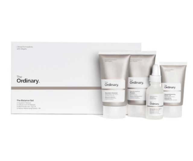 **The Ordinary The Balance Set, $50 at [Adore Beauty](https://www.adorebeauty.com.au/the-ordinary/the-ordinary-the-balance-set.html |target="_blank"|rel="nofollow")** <br><br> 
When it comes to affordable skincare that delivers results, you can't go past The Ordinary. This set does it all and includes their famous Squalane Cleanser, Salicylic Acid Masque, Niacinamide and Zinc Serum, and Natural Moisturising Factors.