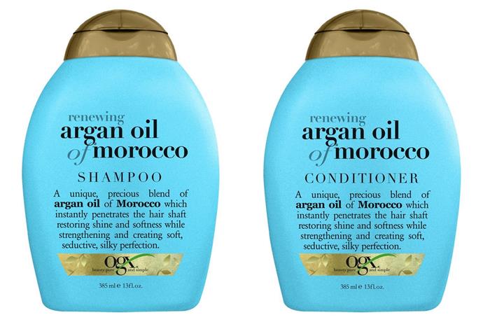 **BEST ARGAN OIL SHAMPOO AND CONDITIONER**<br><br>

One of the best argan oil shampoo and conditioner duos in Australia, OGX's Argan Oil of Morocco promises to revive dull hair, and even reverse some of the damage inflicted on our locks. While the shampoo deeply hydrates and nourishes, the conditioner restores hair to its smooth texture, leaving it soft and supple.  This argan oil product made with Vitamin E and rich with antioxidants, so it's really doing the most for your hair. <br><br>

***[OGX Extra Strength Argan Oil Shampoo](https://www.woolworths.com.au/shop/productdetails/486585/ogx-extra-strength-argan-oil-shampoo-for-damaged-hair|target="_blank"|rel="nofollow") and [OGX Extra Strength Argan Oil Conditioner](https://www.woolworths.com.au/shop/productdetails/486575/ogx-extra-strength-argan-oil-conditioner-for-damaged-hair|target="_blank"|rel="nofollow")***