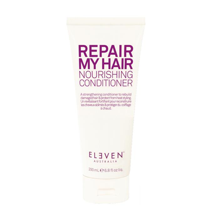 Repair My Hair Nourishing Conditioner by ELEVEN Australia, $27.95 at [Adore Beauty](https://www.adorebeauty.com.au/eleven-australia/eleven-nourishing-repair-conditioner-200ml.html|target="_blank"|rel="nofollow").
